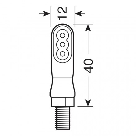 lampa sq frecce moto sequenziali e posizione anteriore a led smd