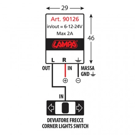 Resistenze pre-cablate con connettori rapidi, 2 pz - 12V - 6 OHM - 25 W